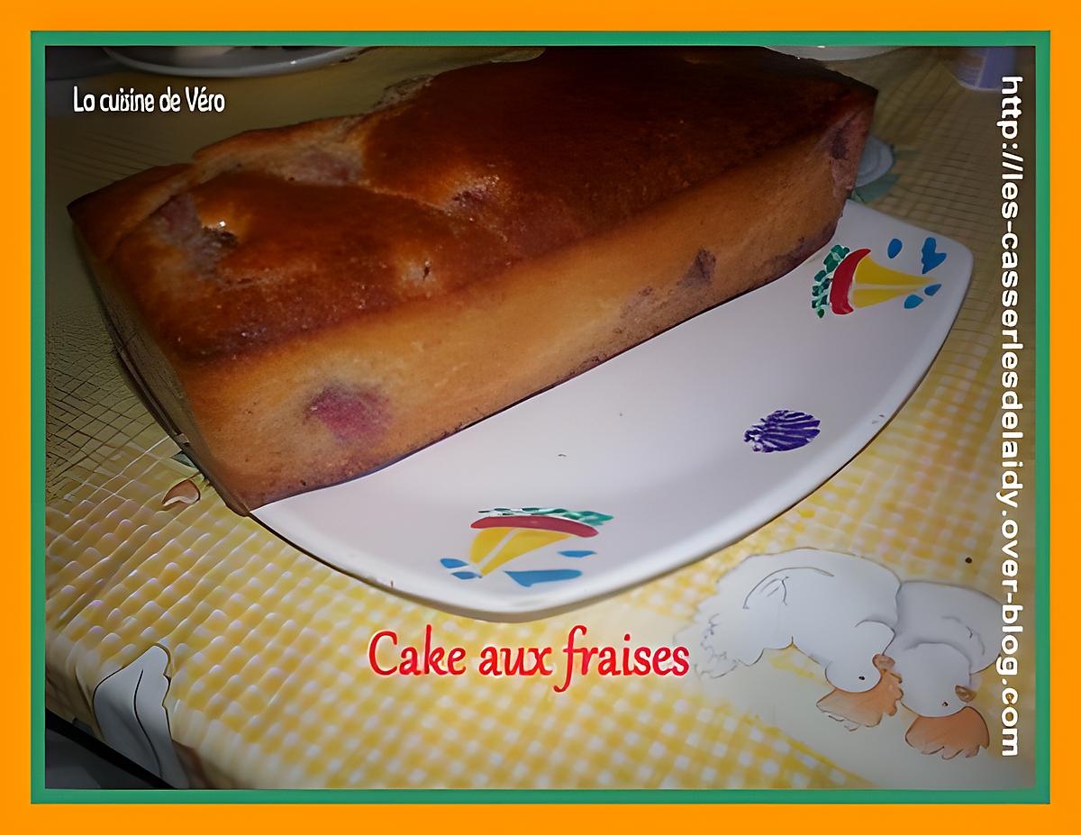 recette cake aux fraises