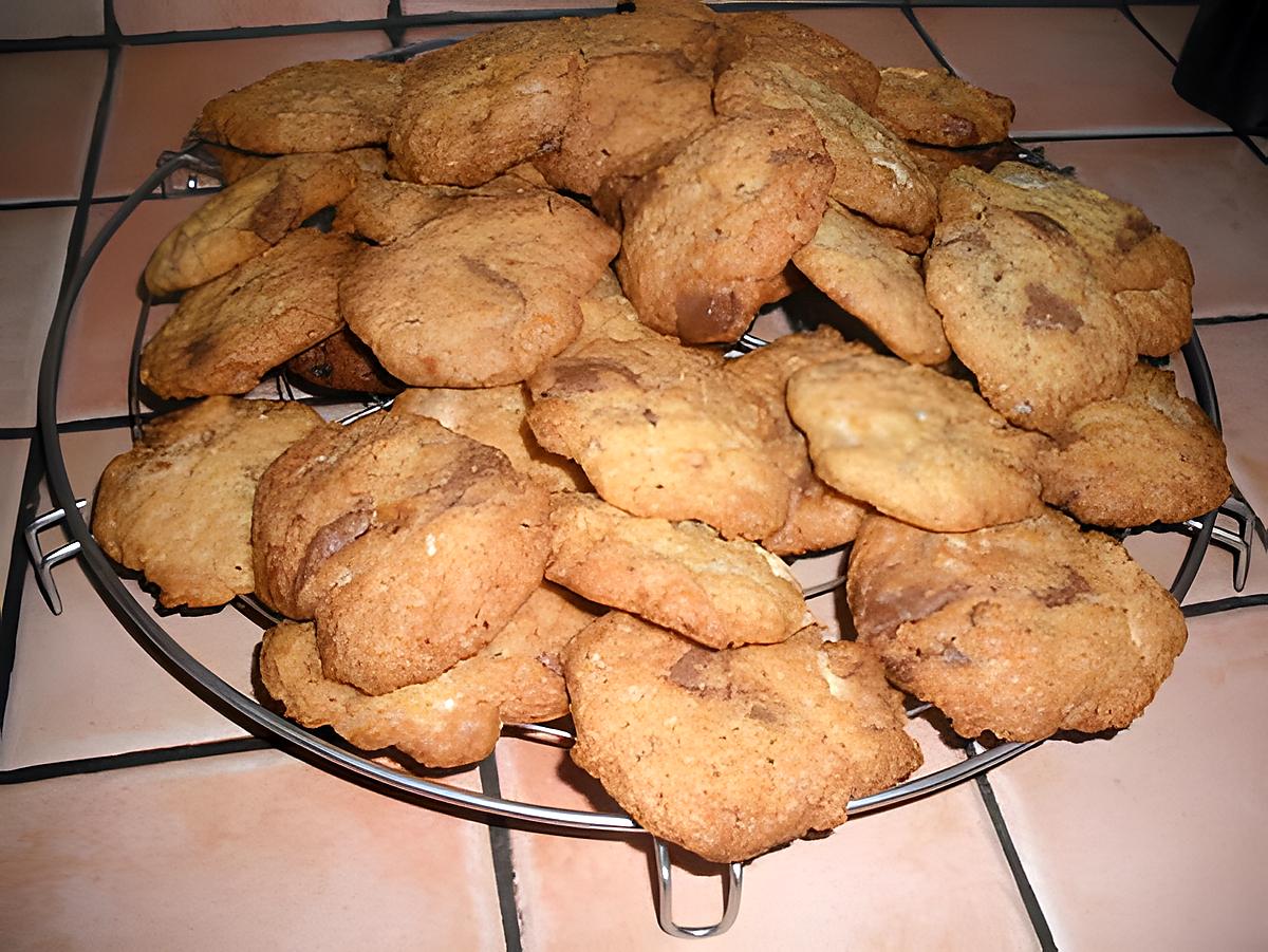 recette Cookies chocolat blanc et pralinoise