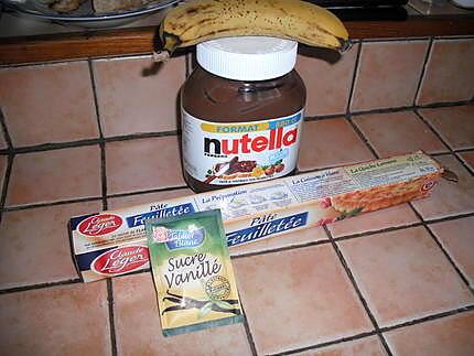 recette Petits chaussons banane nutella