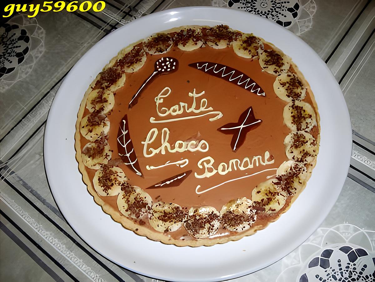 recette tarte choco/bananes