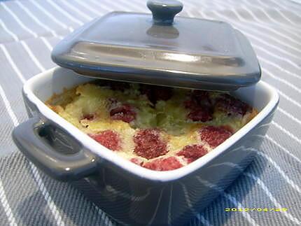 recette minis clafoutis aux framboises et Grand Marnier