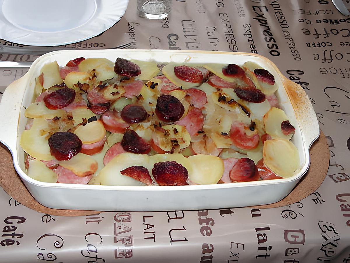 recette Gratin de Montbéliard boulangère