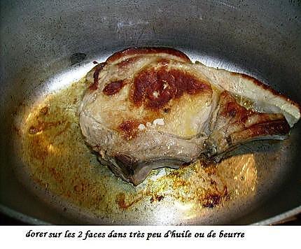 recette Côtes de veau à la moutarde