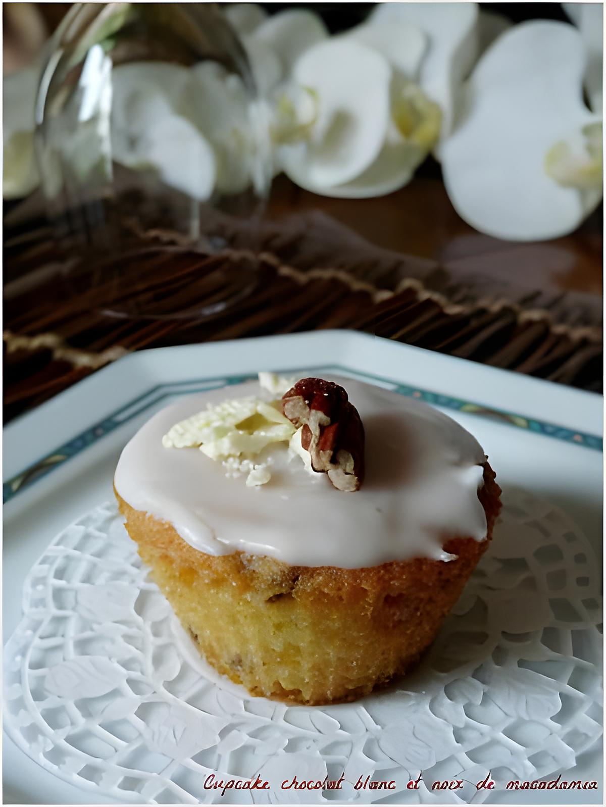 recette Cupcake chocolat blanc et noix de macadamia