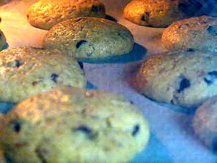 recette Cookies nougatine, beurre de cacahuète et pépites de chocolat