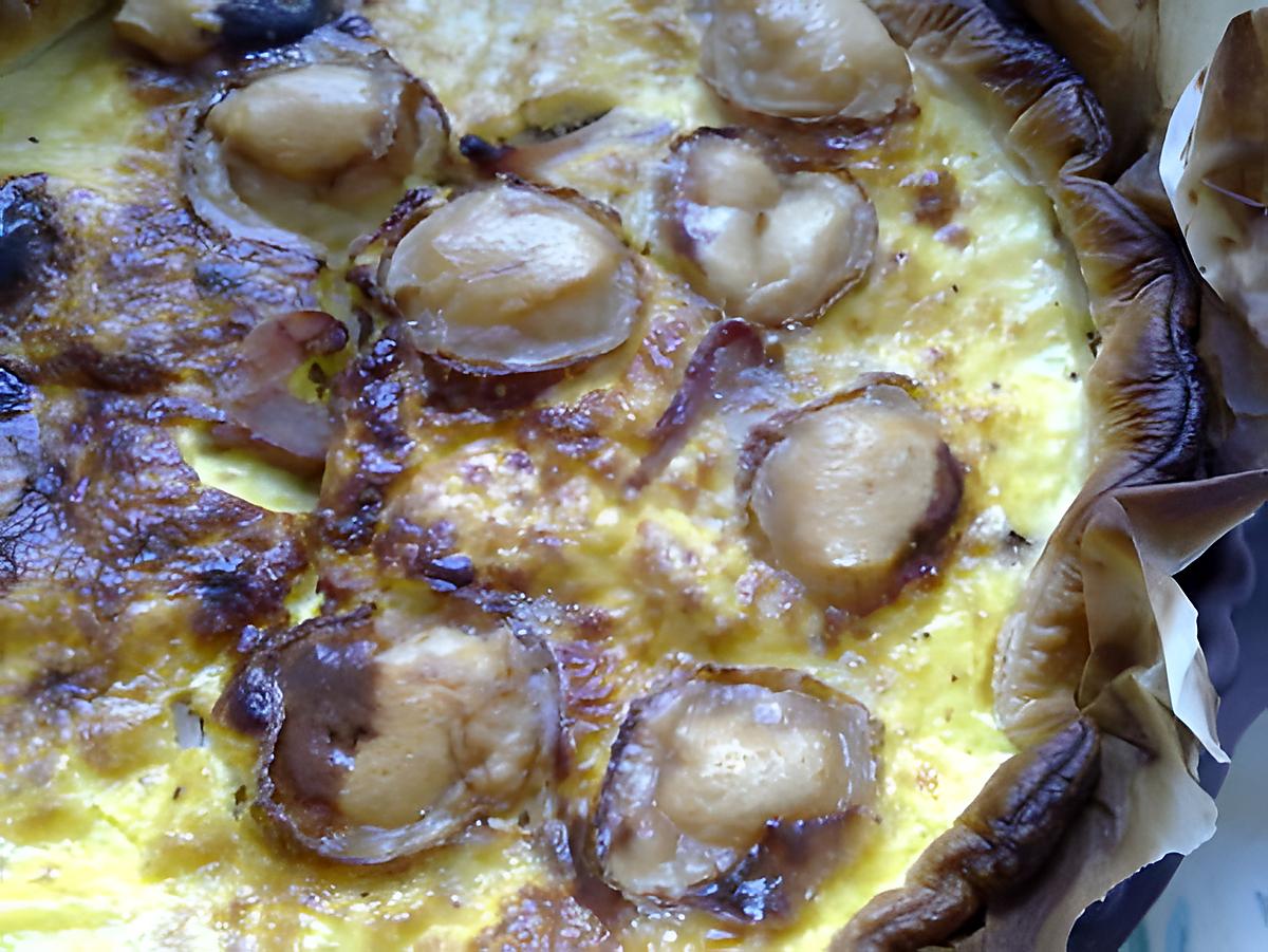 recette quiche au fromage de chèvre et blanc de poulet