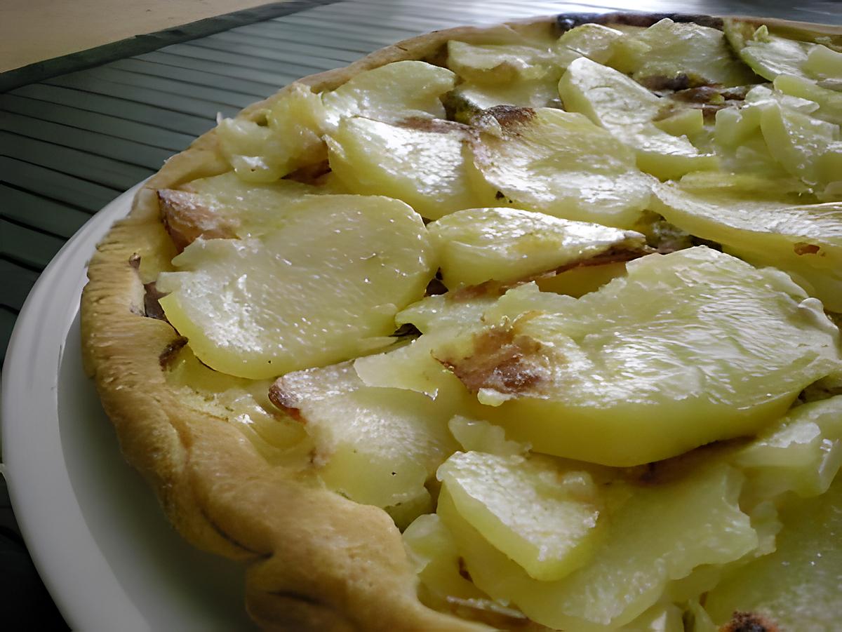 recette Tatin de pommes de terre, poireau, lardons et fromage