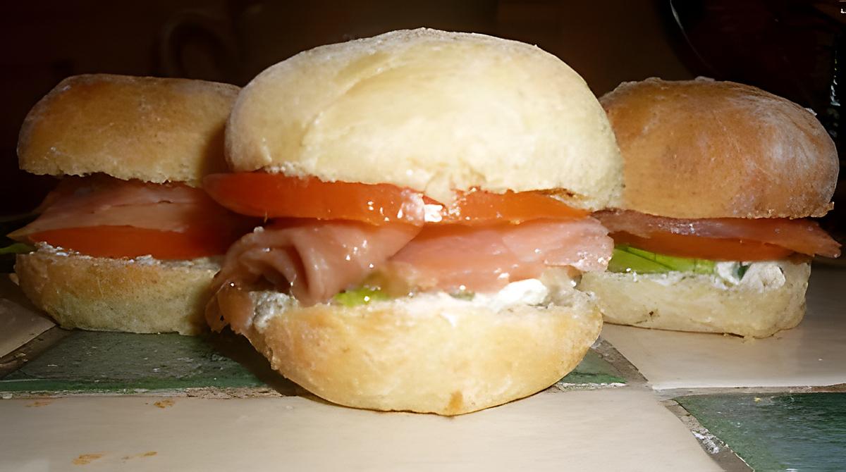 recette Mini burger au saumon