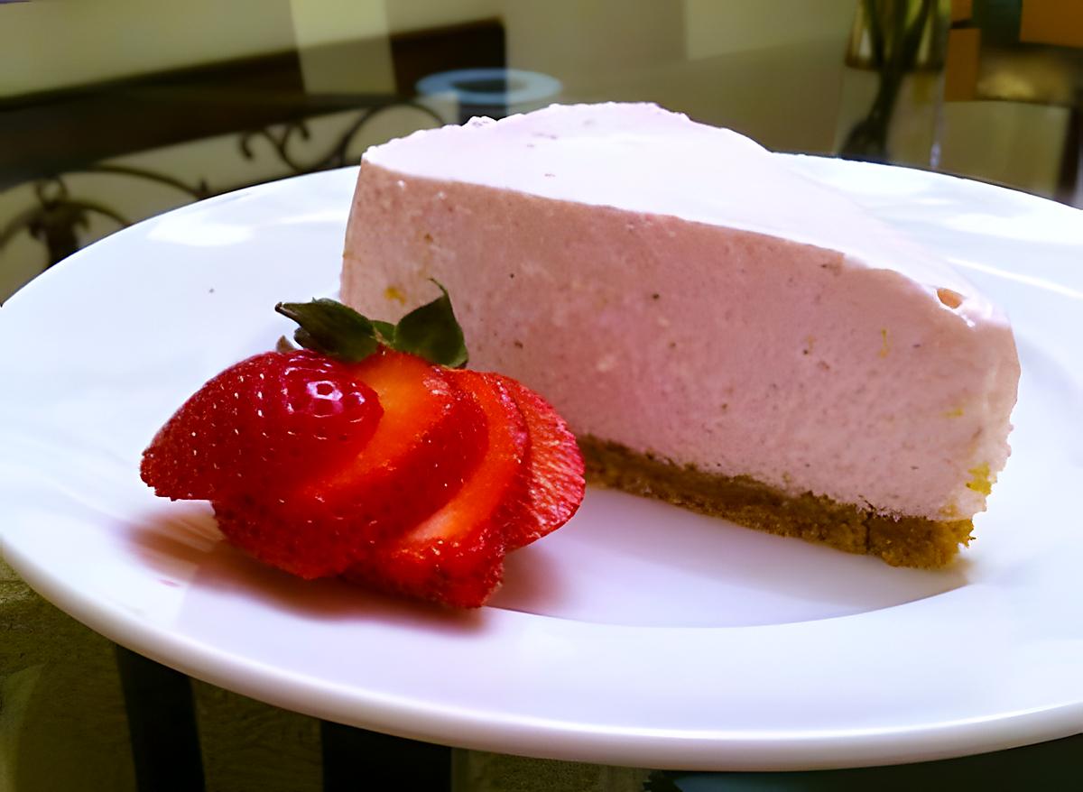 recette Cheese Cake aux  Fraises du Jardin