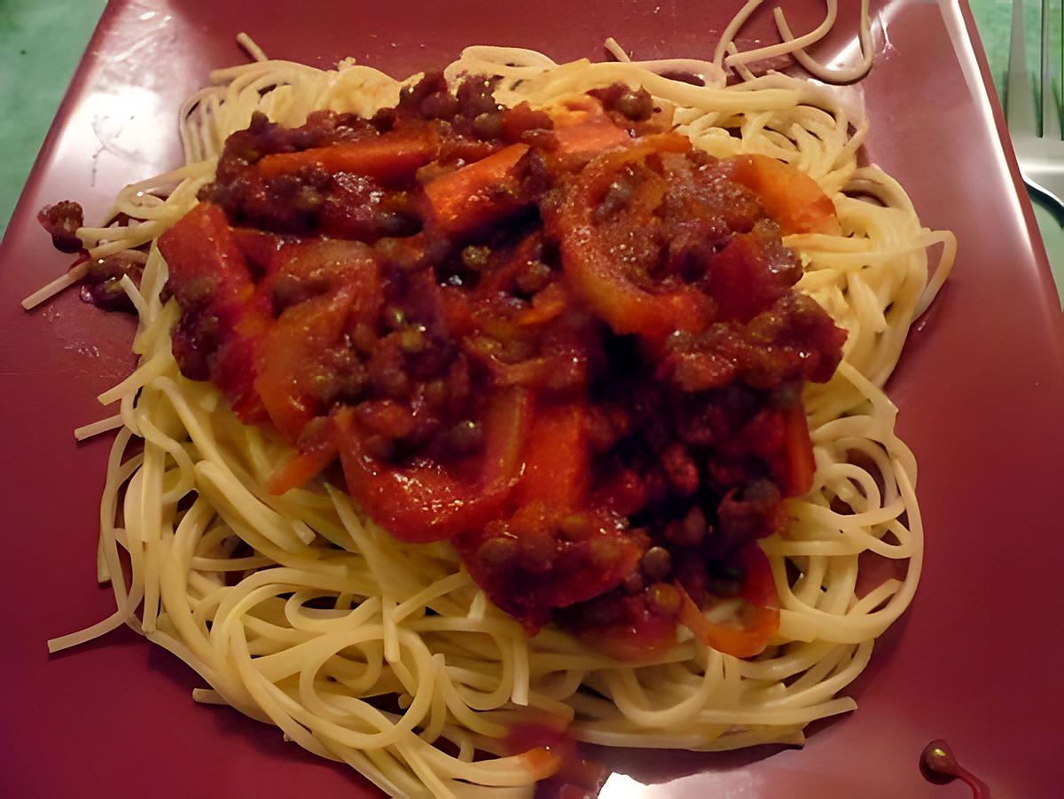 recette spaghetti a la sauce tomate