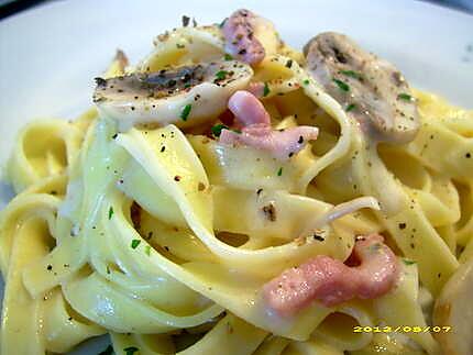 recette mes tagliatelles à la carbonara