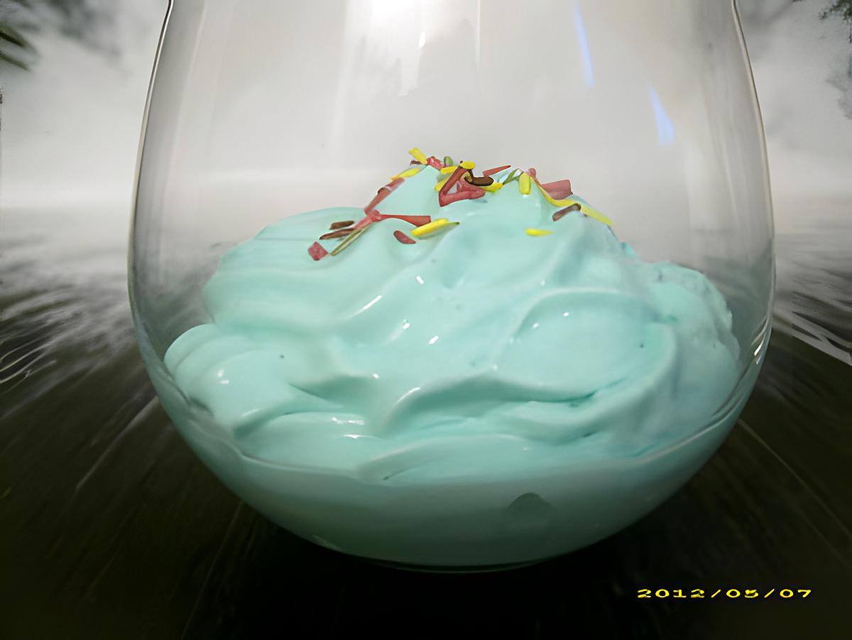 recette la chantilly des schtroumpfs et schtroumfettes