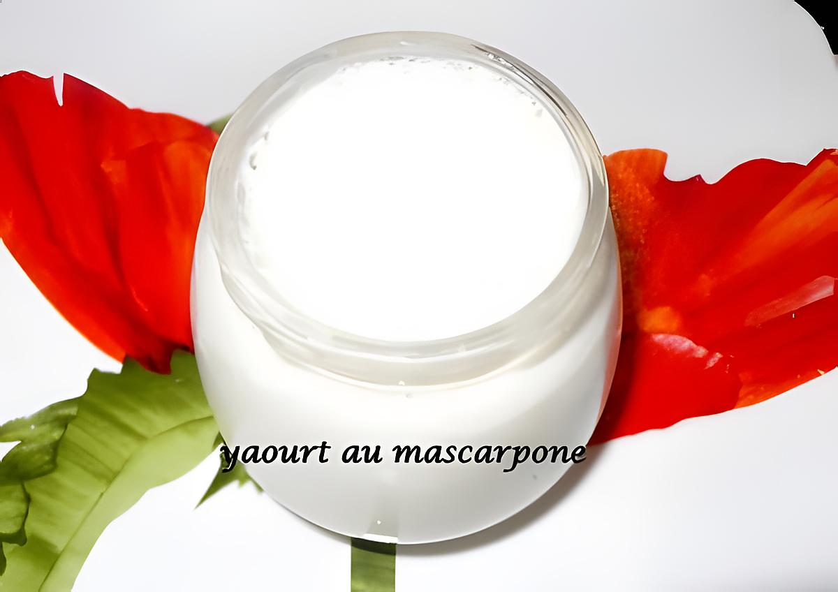 recette yaourt au mascarpone