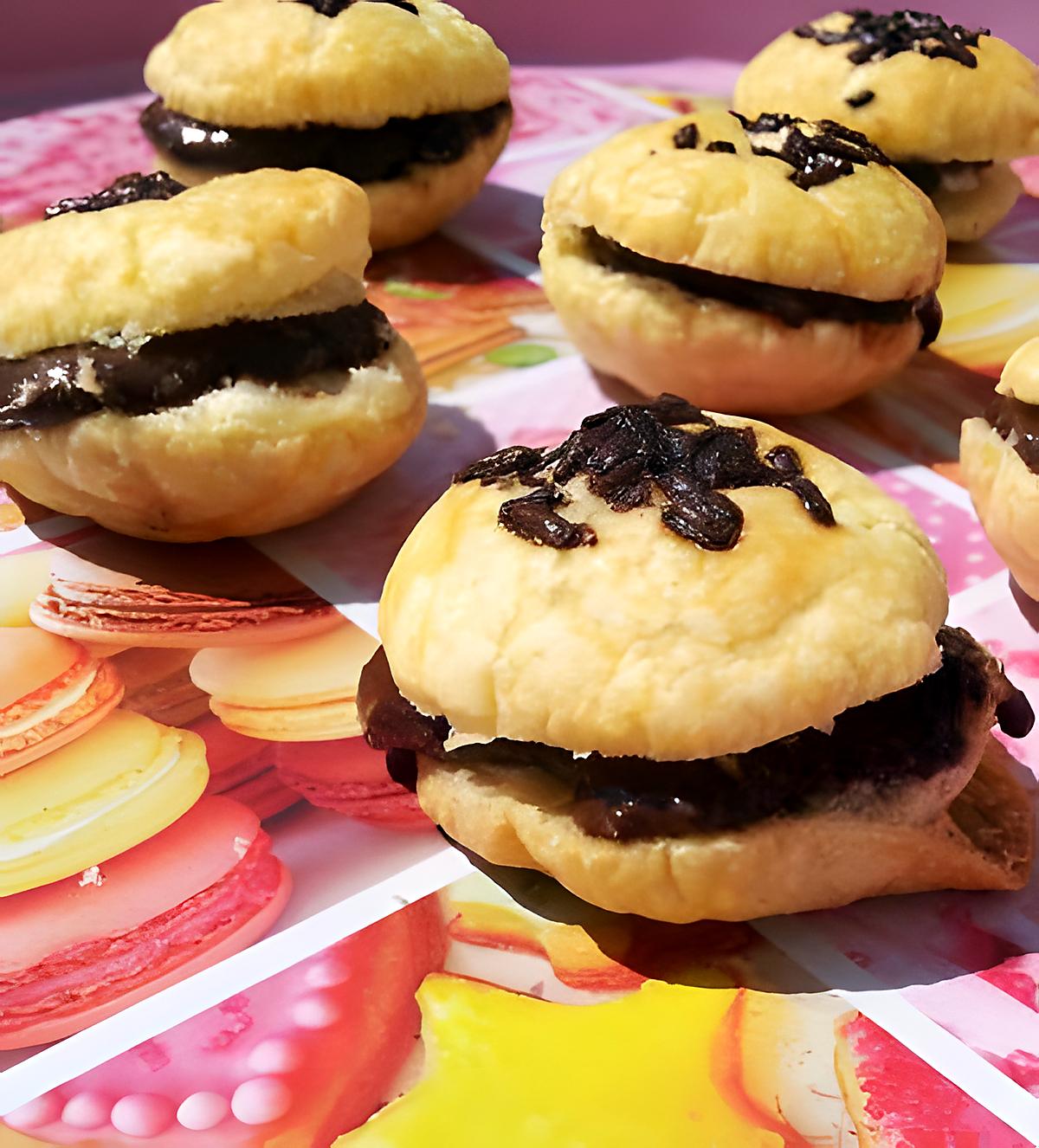 recette Macarons feuilleté au chocolat