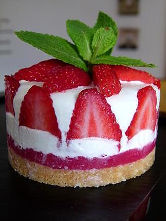 recette Fraisier ou cheesecake ? ... Un "Fraise-cake" !!!