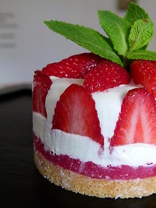 recette Fraisier ou cheesecake ? ... Un "Fraise-cake" !!!