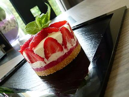 recette Fraisier ou cheesecake ? ... Un "Fraise-cake" !!!