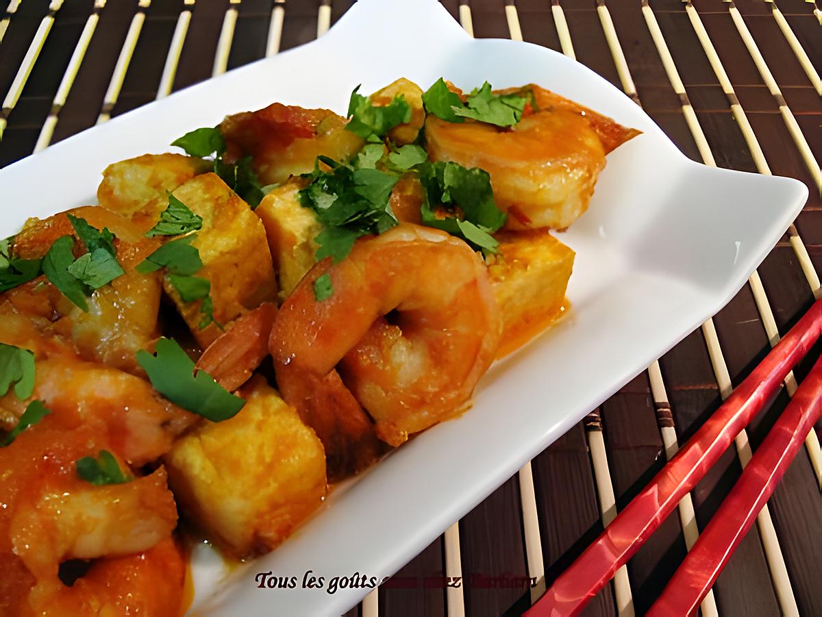 recette Tofu et crevettes à la vietnamienne