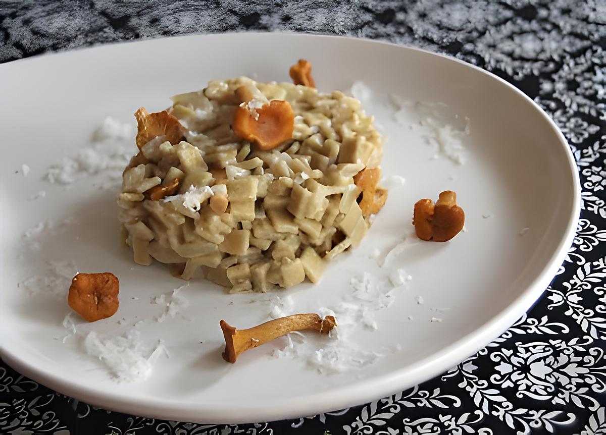 recette Crozets aux girolles façon risotto