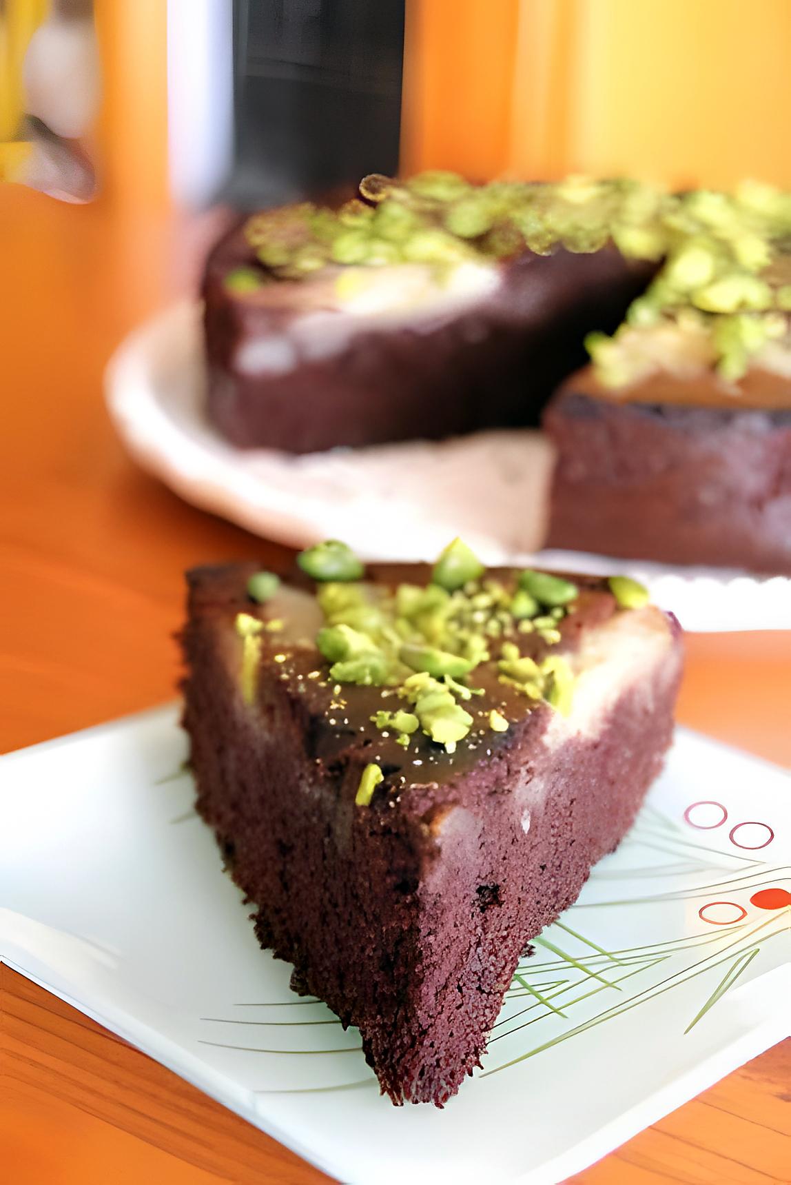 recette Fondant poire, chocolat & amande