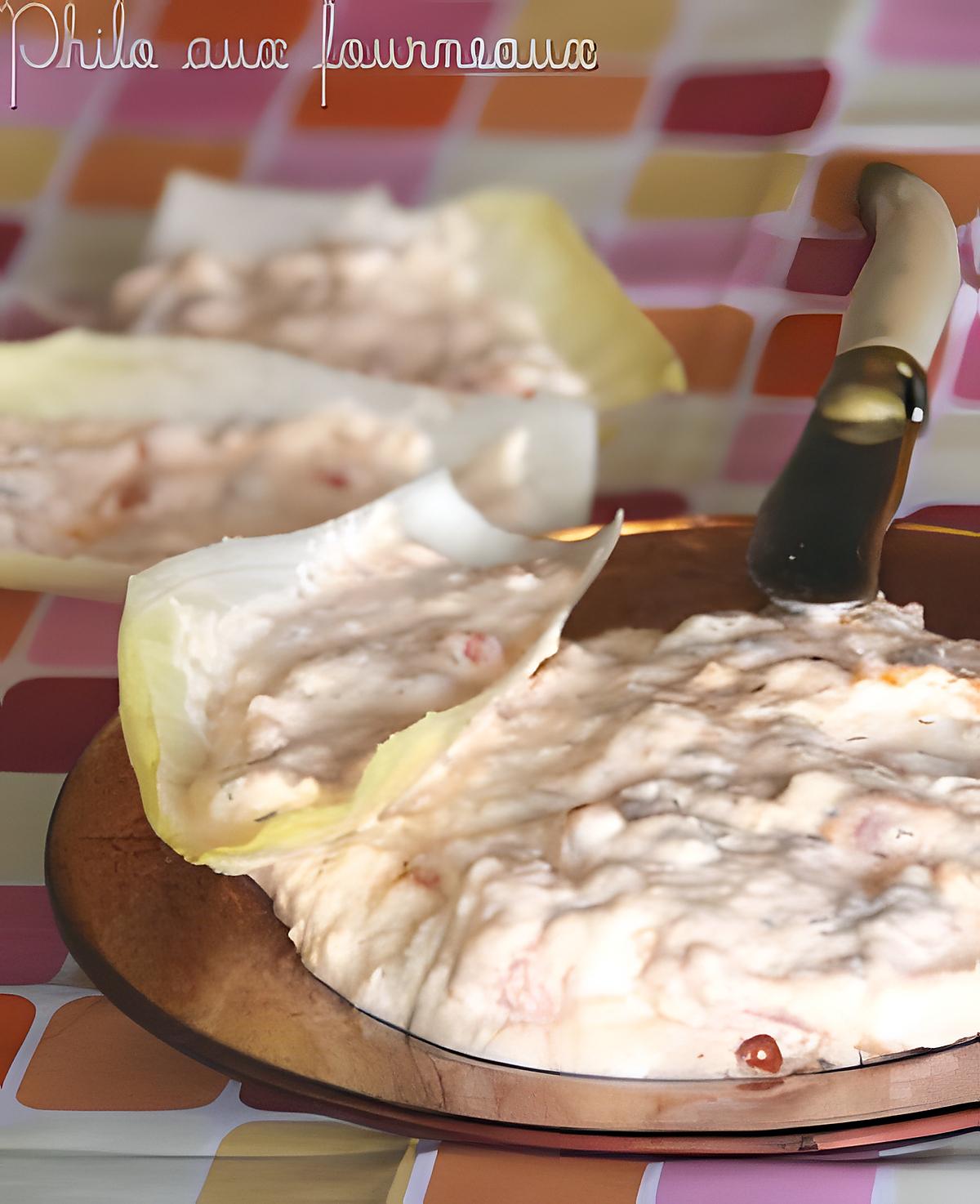 recette Feuillantines d'endives au saumon