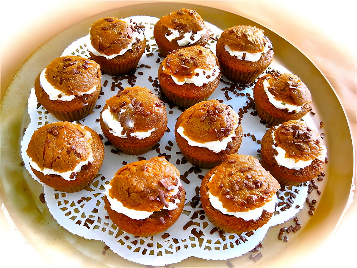 recette MUFFINS  NUTELLOISE  POUR LES FANS..