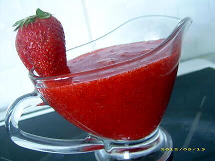 recette coulis de fraises