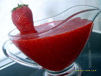 recette coulis de fraises