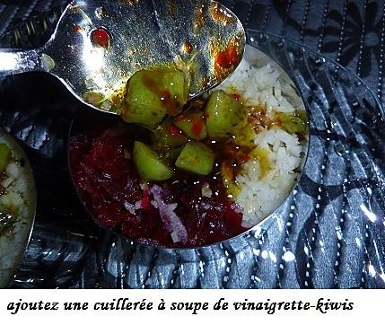 recette Salade de radis noir - betterave et kiwis