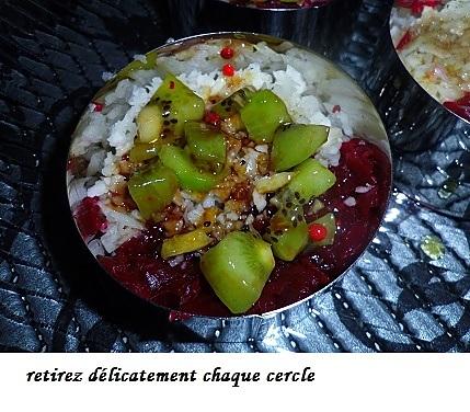 recette Salade de radis noir - betterave et kiwis