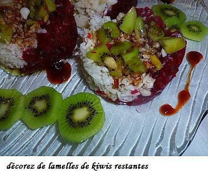 recette Salade de radis noir - betterave et kiwis