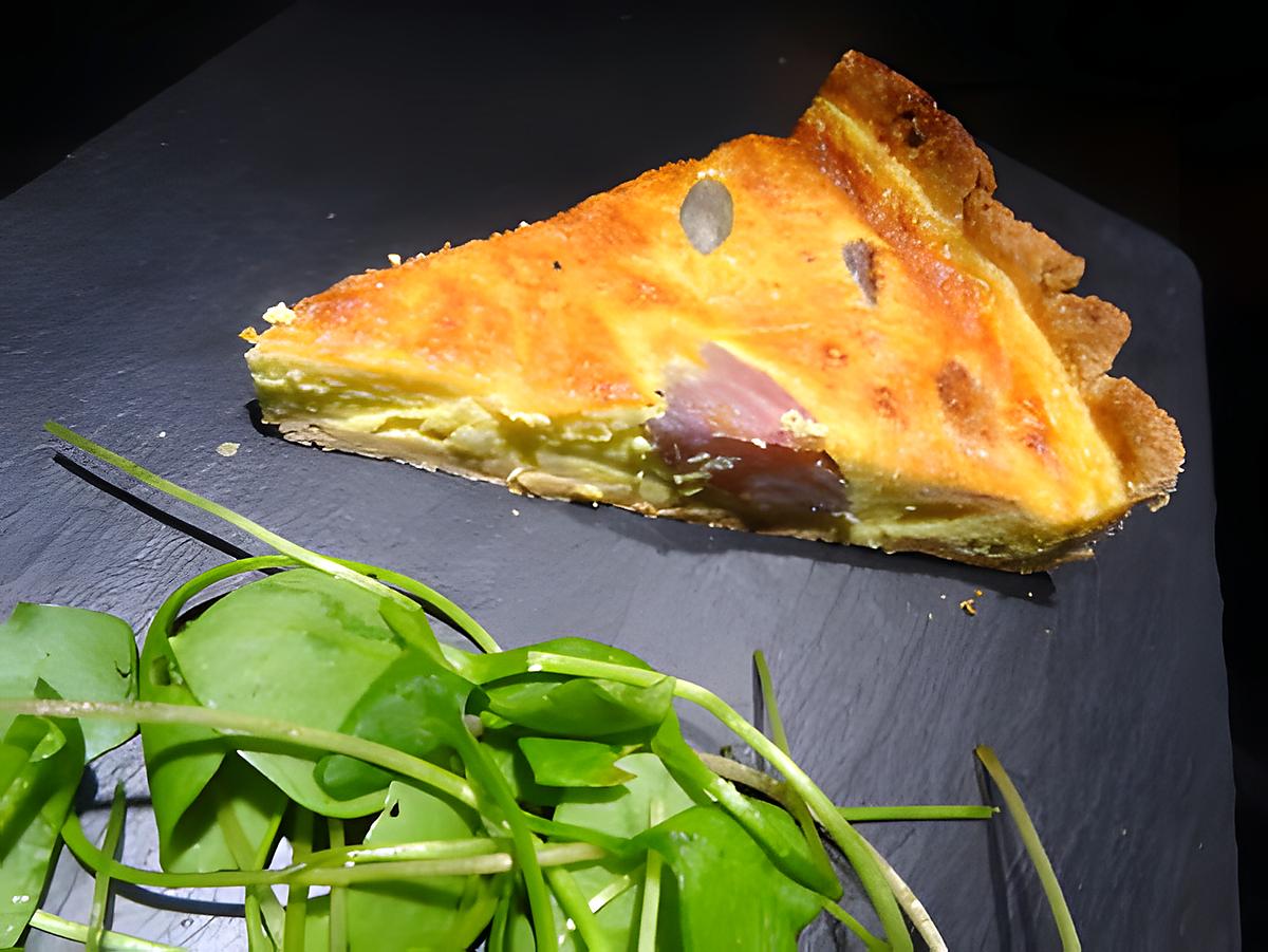 recette tarte aux échalotes façon Julie Andrieu