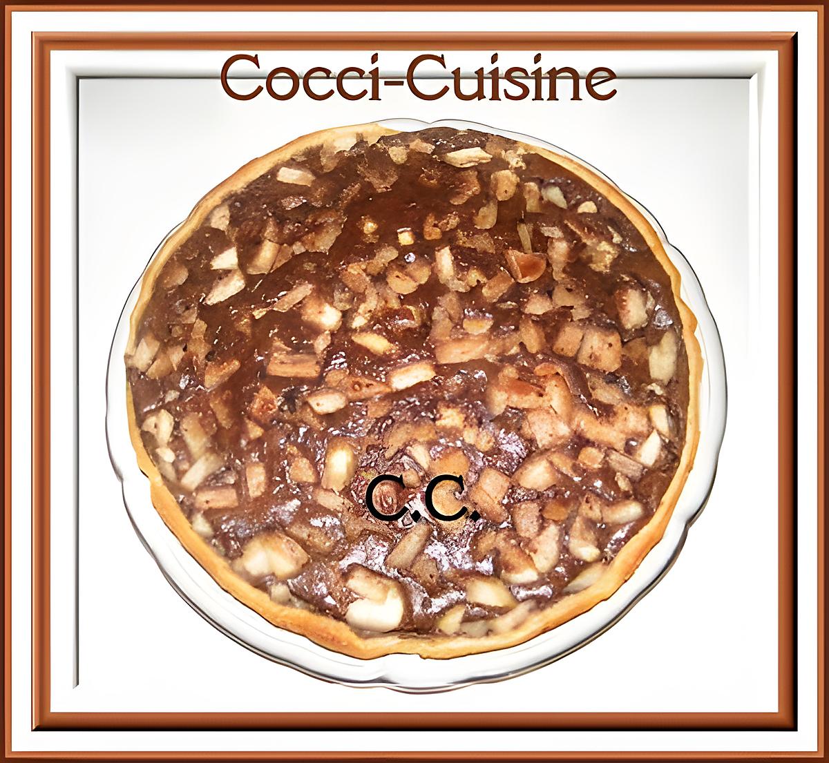 recette Tarte à la poire et cacao