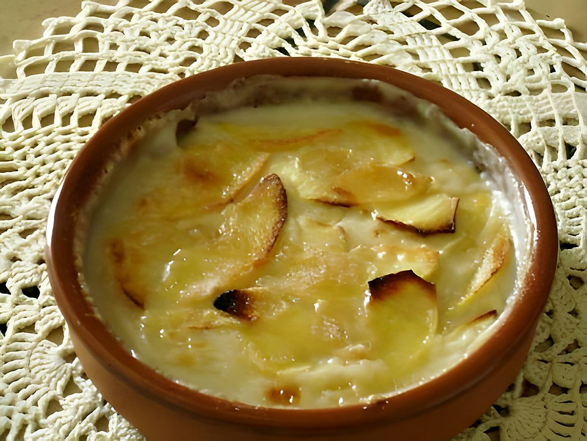 recette gratin de pommes au lait de coco