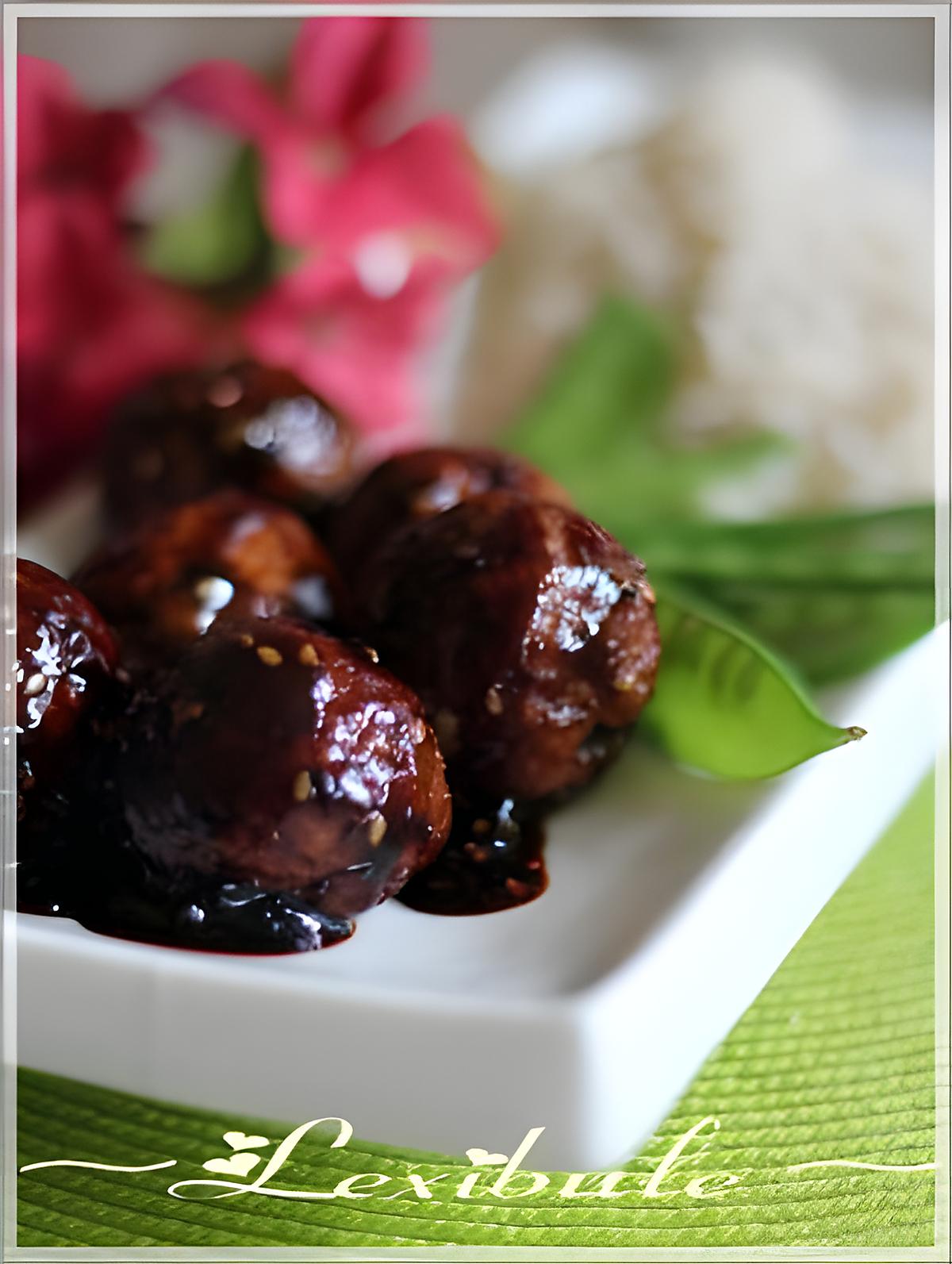 recette Boulettes teriyaki