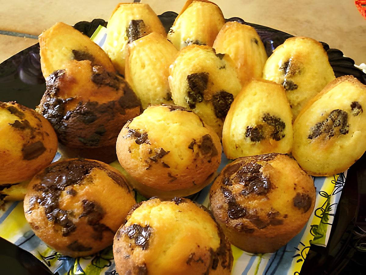 recette madeleines et muffins aux pépites de chocolat(recette de cyril lignac)