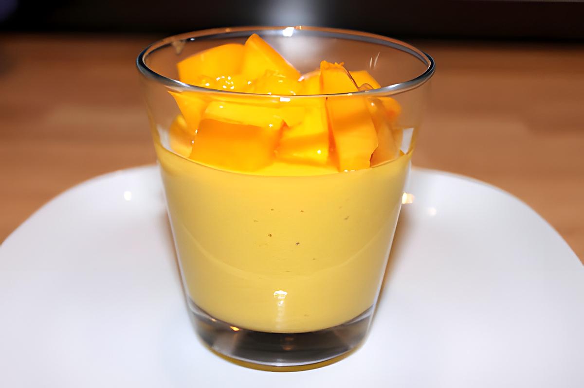 recette MOUSSE DE MANGUE