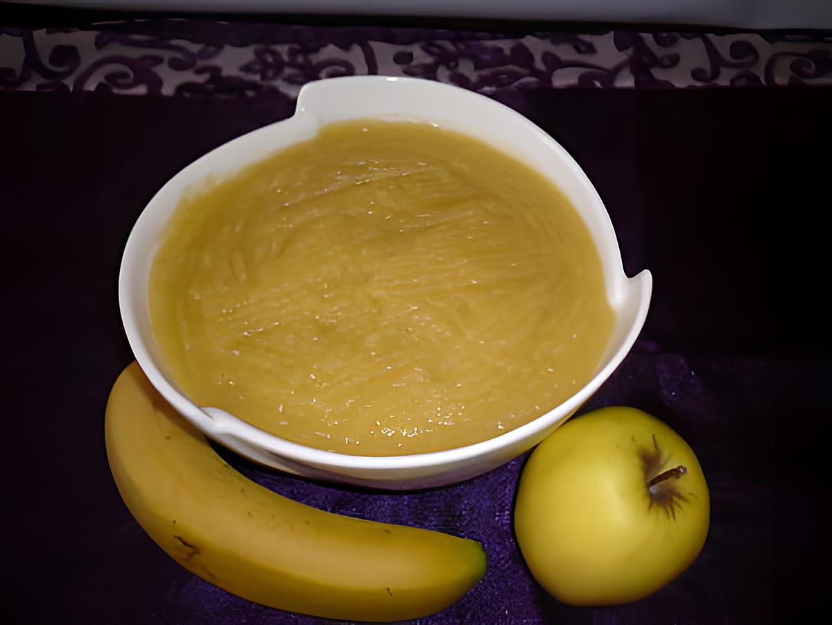 recette Compote bananes/pommes