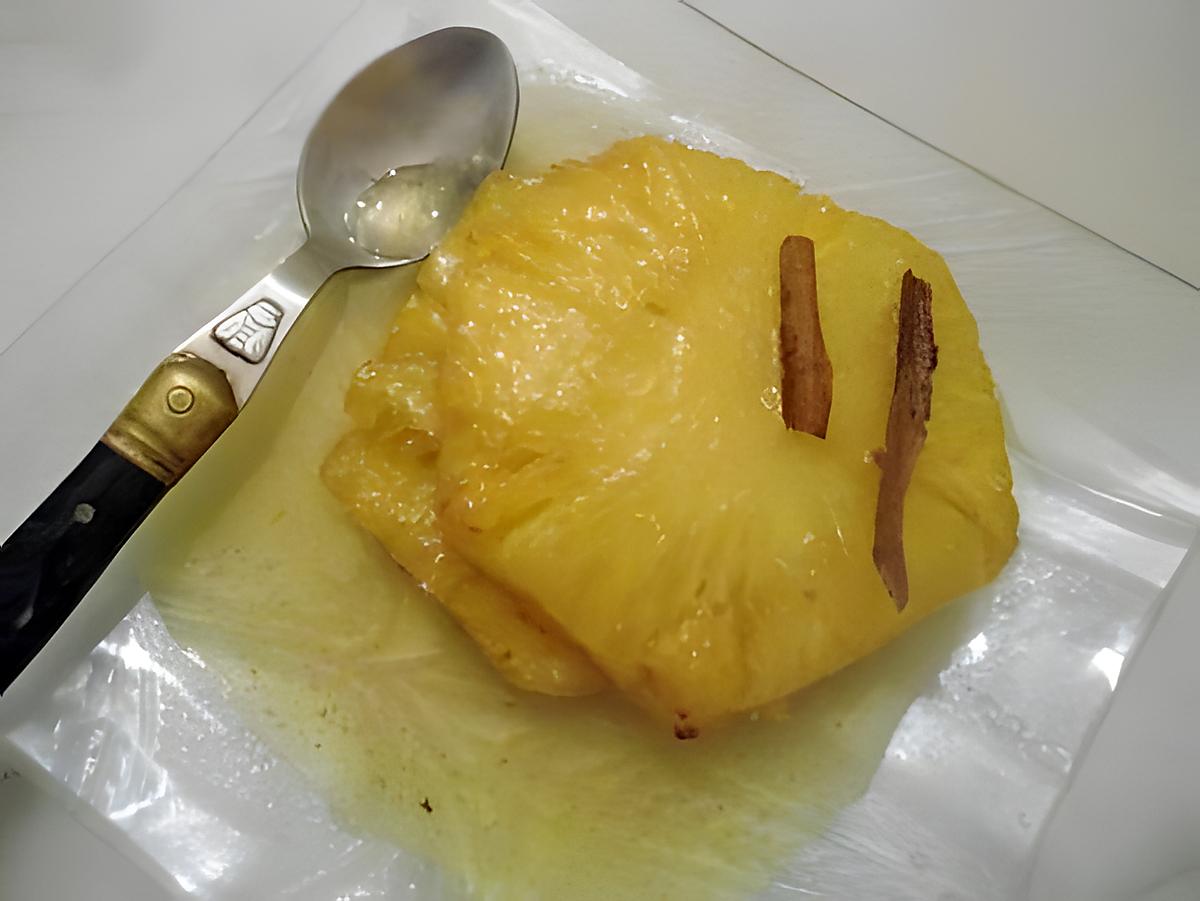 recette ANANAS GRILLE A LA VANILLE