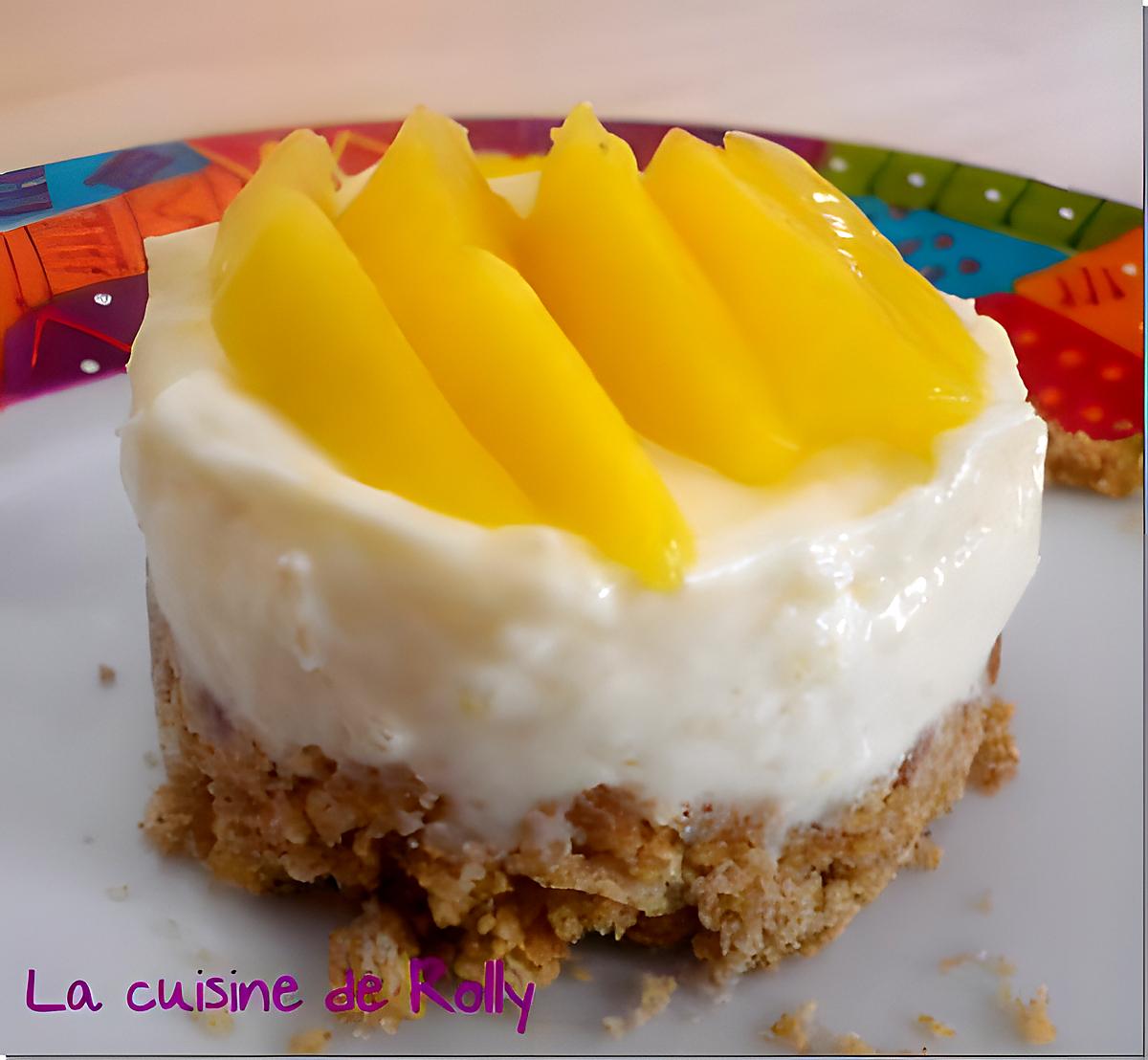 recette Cheesecake mangue et chocolat blanc