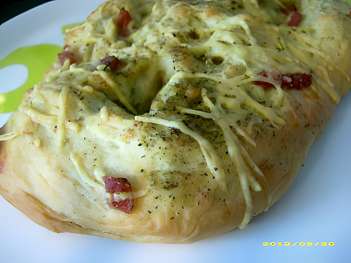 recette fougasse herbes de provence et petits lardons