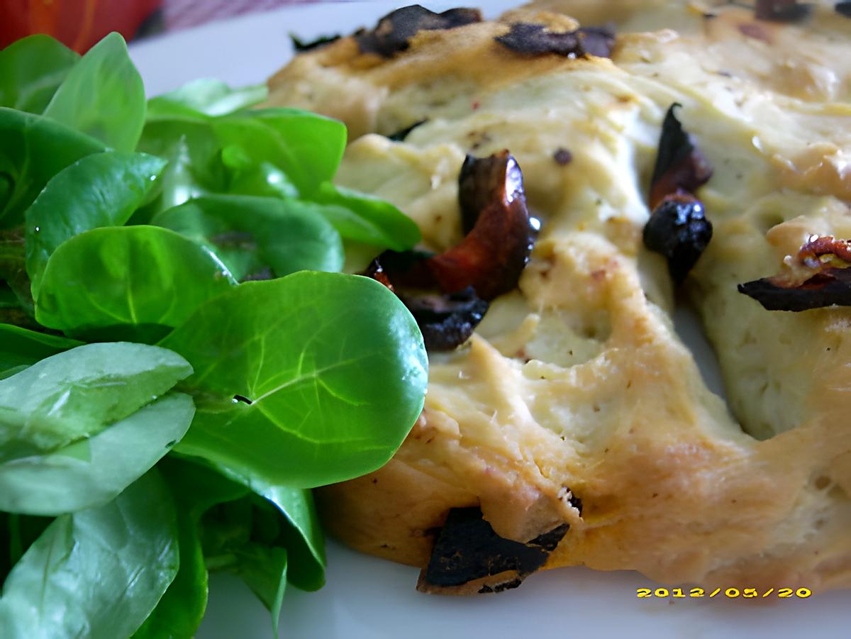 recette fougasse au chorizo et tomates confites