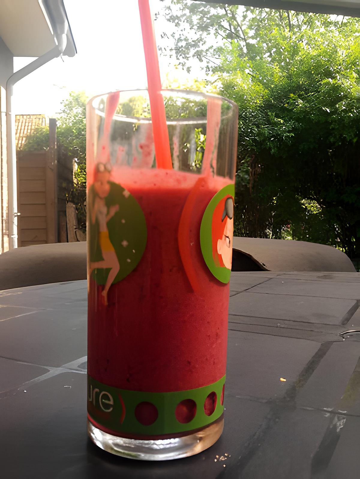 recette smoothie fruits rouge "baiser rouge" (ZUMO)