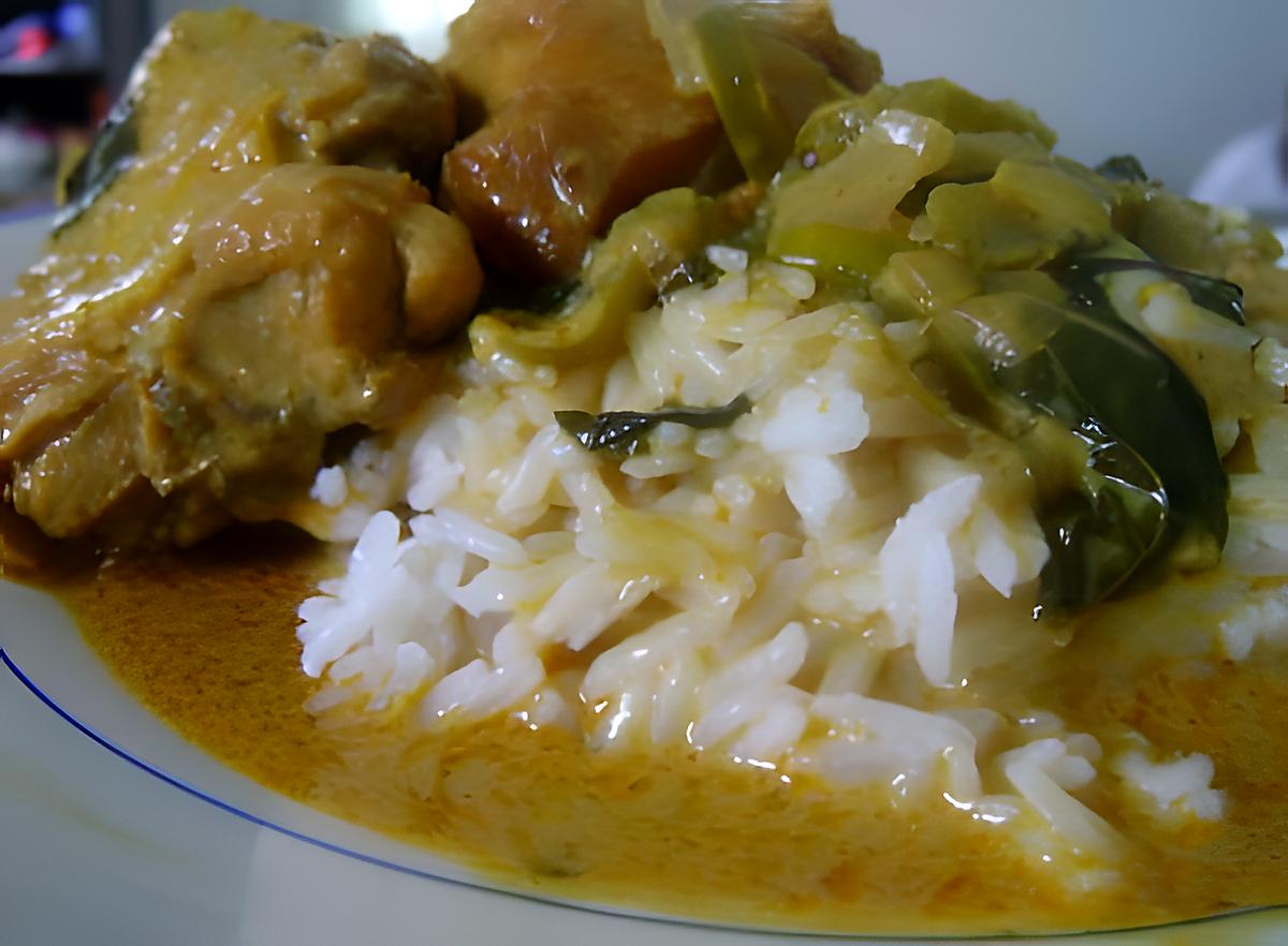recette Poulet au Basilic et Curry
