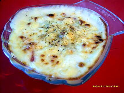 recette coquilles jambon-champignon