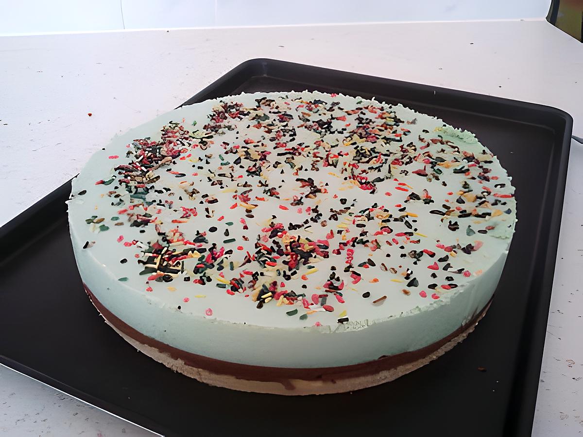 recette Bavarois chocolat-menthe verte