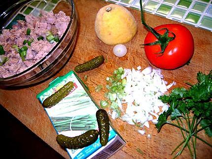 recette Thon façon tartare