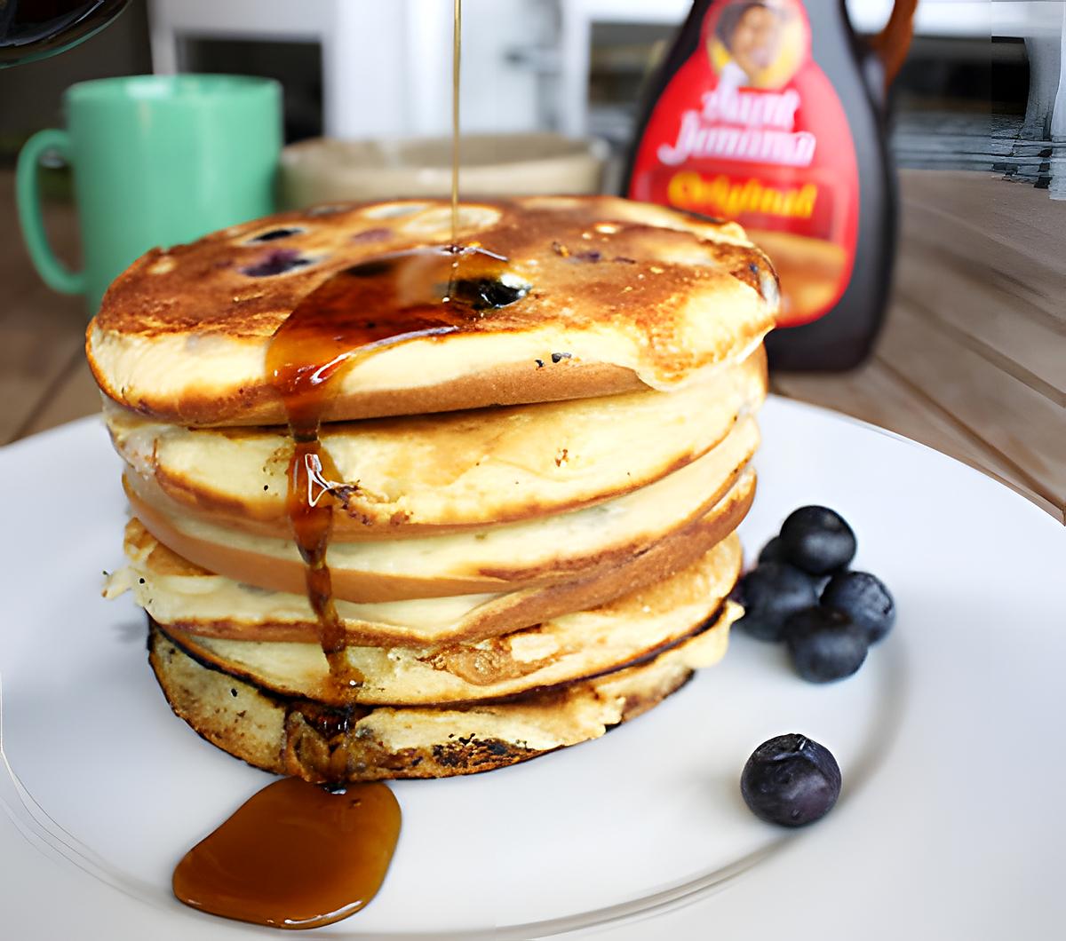 recette Pancakes aux myrtilles