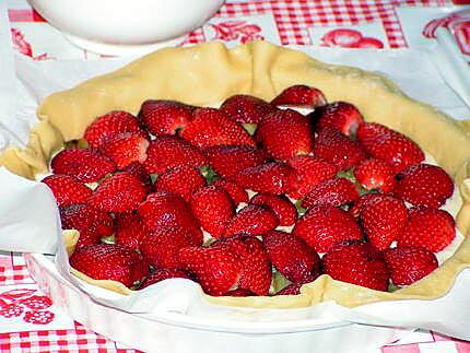 recette Tarte aux fraises