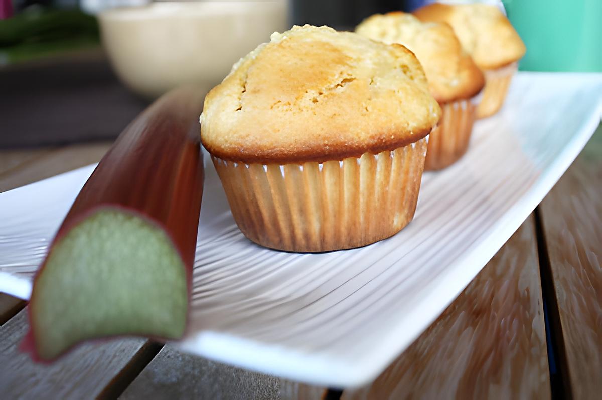 recette Muffin à la rhubarbe